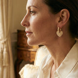 Gold Love Pearl Earrings