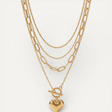 Layered Heart Necklace