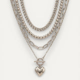 Layered Heart Necklace
