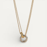 Geometric Round Pendant Necklace