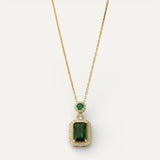 Greta Emerald Stone Necklace
