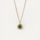 Gold Emerald Necklace