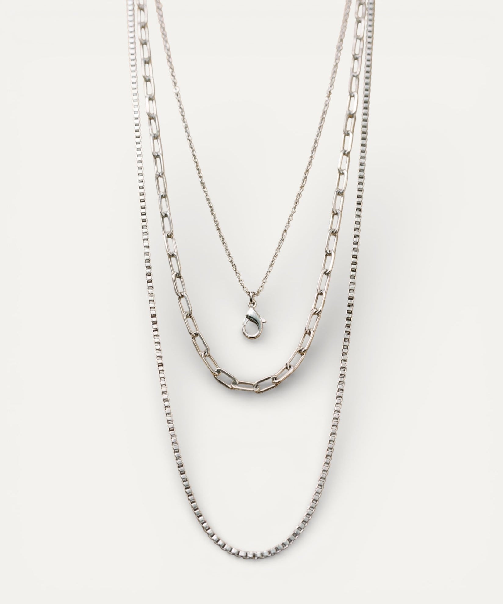 Three-Layer Stainless Steel Necklace