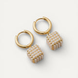 Elegant Cubic Pearl Earrings