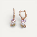 Elegant Colourful Crystal Earrings