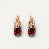 Veressa Ruberine Gold Earrings