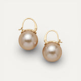 Exquisite Gold Pearl Earrings