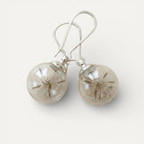Silver Dandelion Earrings
