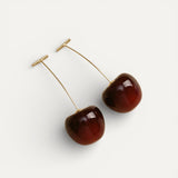 Luxurious Red Cherry Earrings