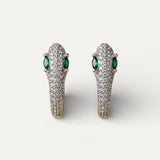 Silver Snake Earrings