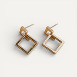 Gold-Plated Multi-Layer Earrings