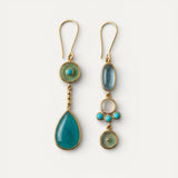 Calista | Blue Stone Drop Earrings