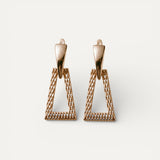 Elegant Hollow Gold Earrings