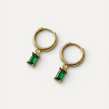 Luisa Elegant Emerald Earrings