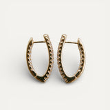 Elegant Sparkling Pointed Earrings