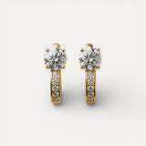 Moissanite Hoop Earrings