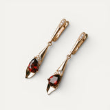 Elegant Red Crystal Earrings