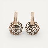 Elegant Gold Mandala Earrings