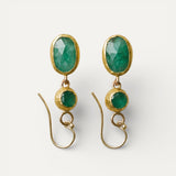 Gold Turquoise Earrings