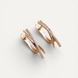 Elegant Gold Cross Earrings