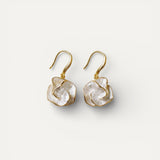 Elegant White Petal Earrings