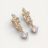 Elegant Gold Cubic Zirconia Earrings