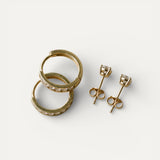 Dara Brillane Stone Earrings Set