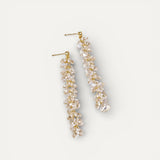 Gold Cubic Zirconia Drop Earrings