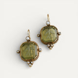 Green Crystal Earrings