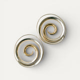 Vintage Spiral Wave Earrings