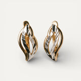 Elegant Gold and Silver Earrings