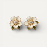 White Gold Earrings with Cubic Zirconia