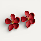 Gold Flower Earrings