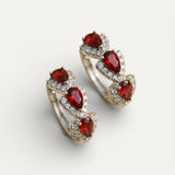 Sparkling Crystal Hoop Earrings