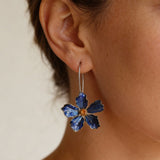 Vintage Blue Flower Earrings