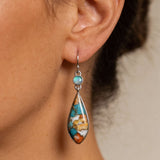 Vintage Colourful Stone Earrings