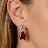 Veressa Ruberine Gold Earrings