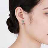 Silver Snake Earrings