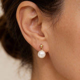 Gold Pearl Earrings