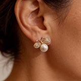 Pearl Dragonfly Earrings