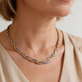 Elegant Gold and Silver Necklace