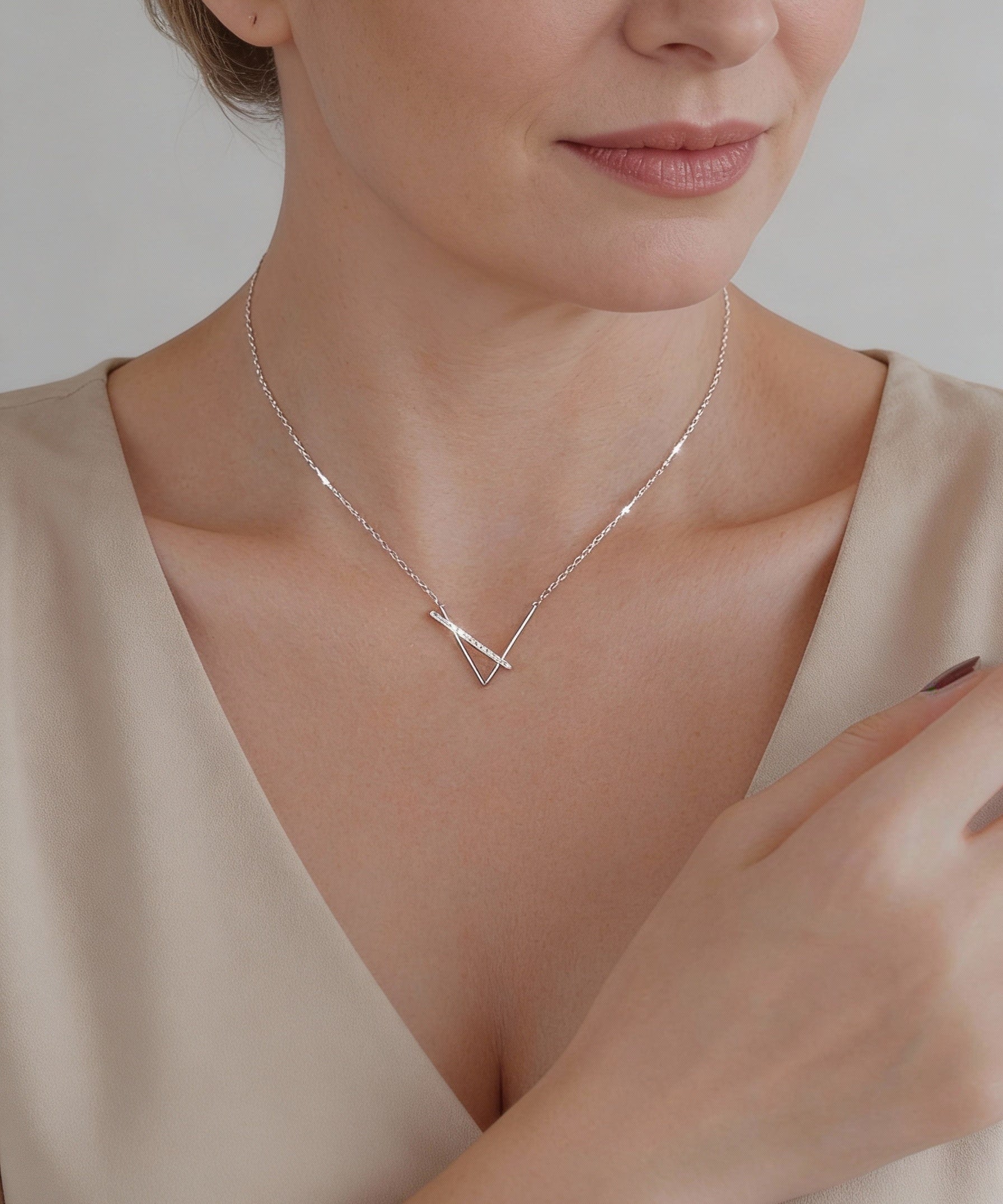 Sparkling Silver Necklace