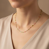 Isabella Multicoloured CZ Stone Necklace