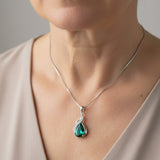 Leonia Emerald Stone Necklace