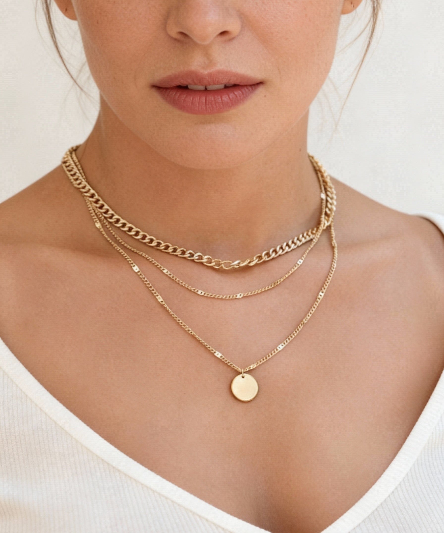 Gold and Silver Plated Necklace