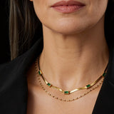 Elegant Green Crystal Necklace