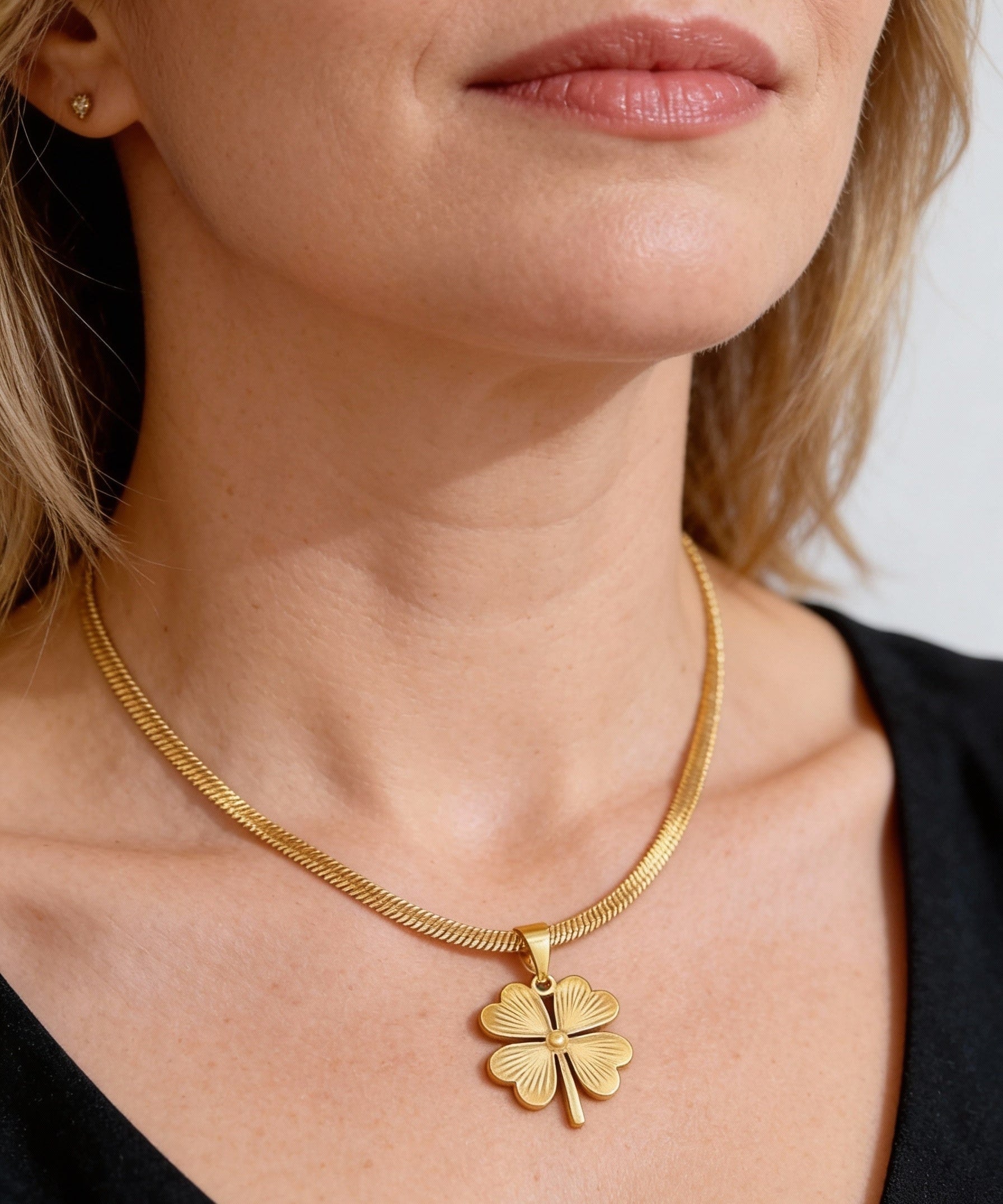 Gold Clover Necklace