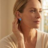 Sea Turtle Necklace and Earring Set in Opal and Silver