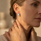 Sea Turtle Necklace and Earring Set in Opal and Silver