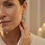 Inlaid Opal Earrings